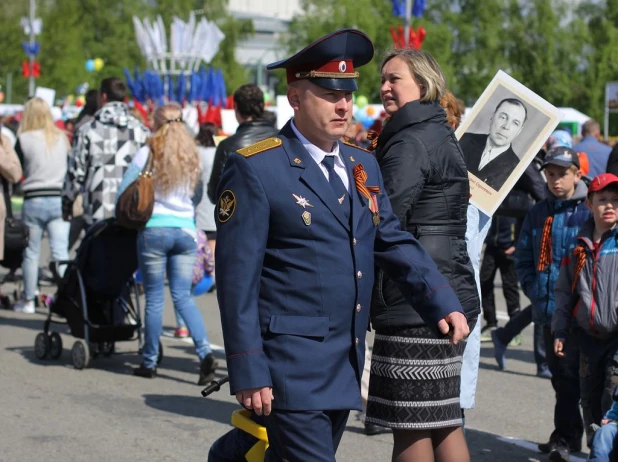 День Победы в Барнауле. 9 мая 2016 года.