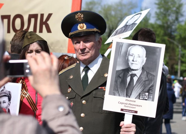 День Победы в Барнауле. 9 мая 2016 года.