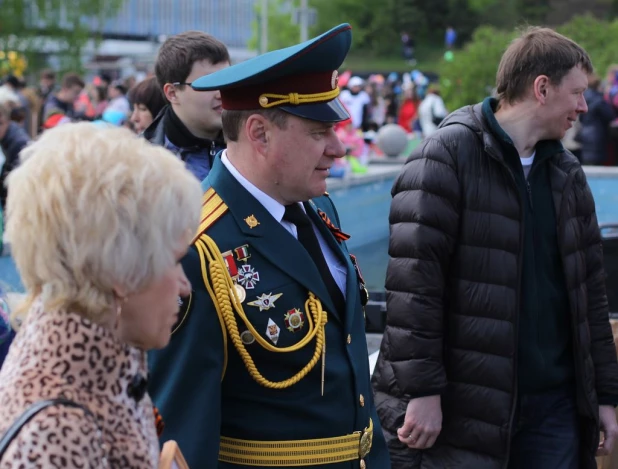 День Победы в Барнауле. 9 мая 2016 года.