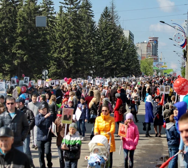 День Победы в Барнауле. 9 мая 2016 года.