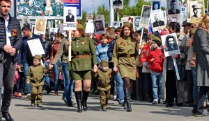 День Победы в Барнауле. 9 мая 2016 года.