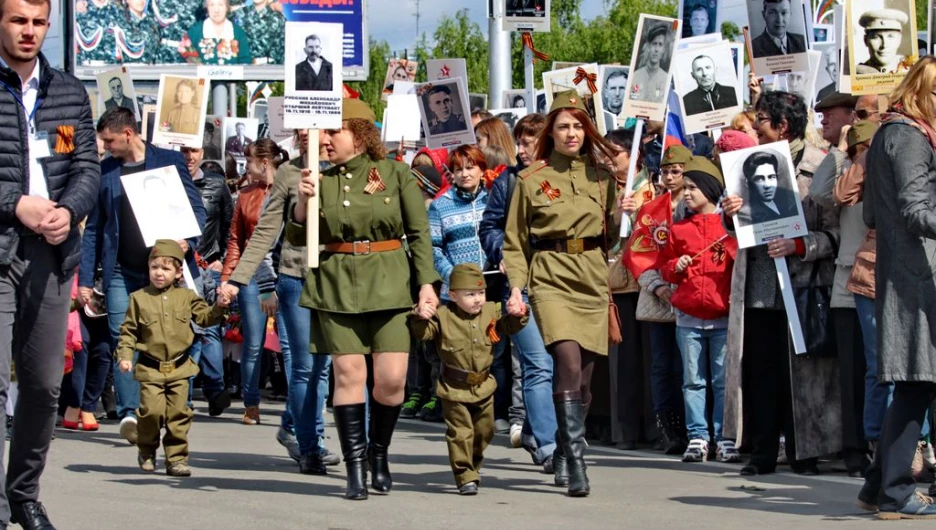 День Победы в Барнауле. 9 мая 2016 года.