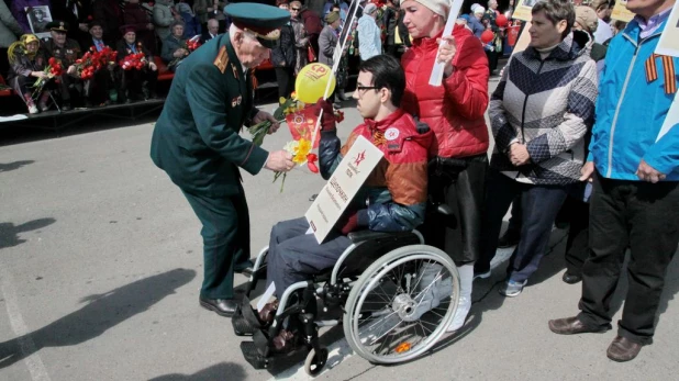 День Победы в Барнауле. 9 мая 2016 года.