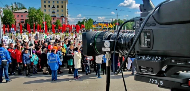 День Победы в Барнауле. 9 мая 2016 года.