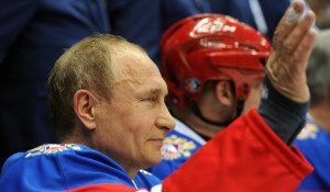 Владимир Путин на гала-матче.