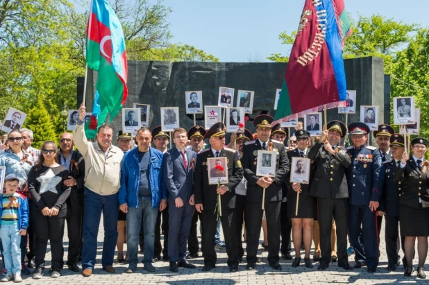 Акция "Бессмертного полка" в Баку. 8 и 9 мая 2016 года.