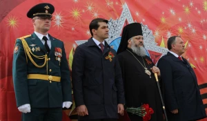 Празднование Дня Победы в Бийске.