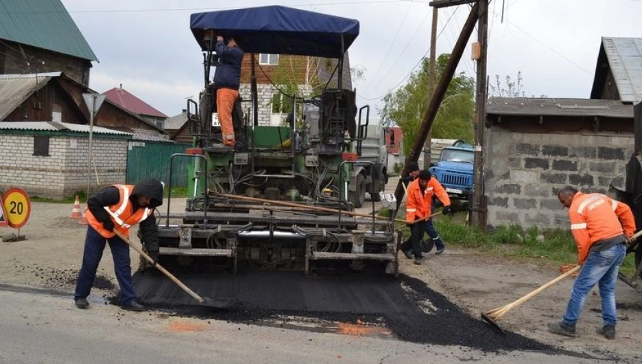 Ремонт улиц в Железнодорожном районе.