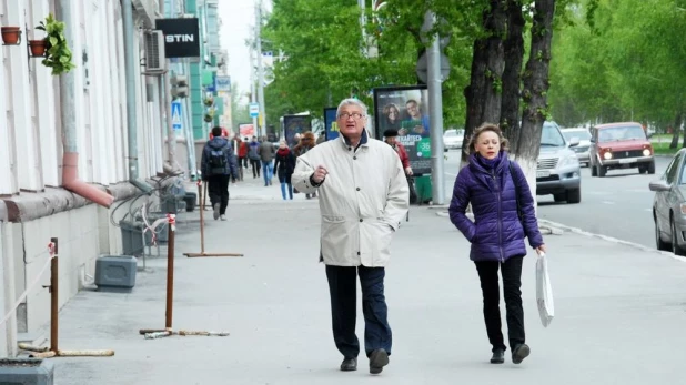 Фасады на центральных улицах Барнаула.