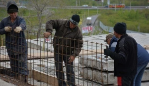 Террасирование в Нагорном парке.