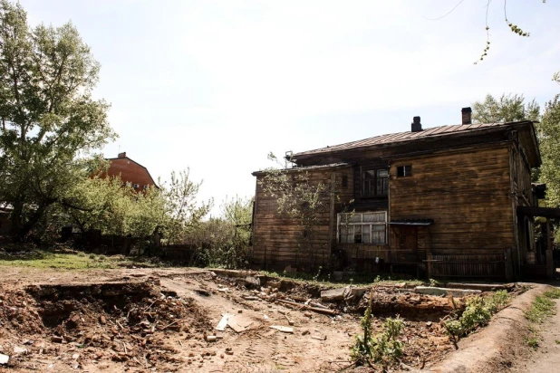 Застройка исторического центра Барнаула.