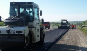 Дорожный ремонт на Чуйском тракте.