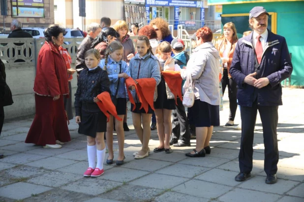 Приём детей в пионеры. Барнаул, 19 мая 2016 года.