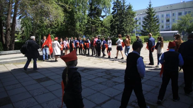 Приём детей в пионеры. Барнаул, 19 мая 2016 года.