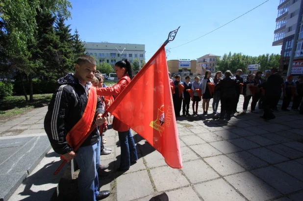 Приём детей в пионеры. Барнаул, 19 мая 2016 года.