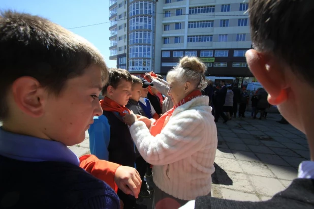 Приём детей в пионеры. Барнаул, 19 мая 2016 года.