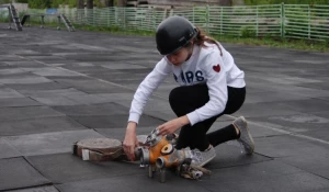 Соревнования юных пожарных в Барнауле.