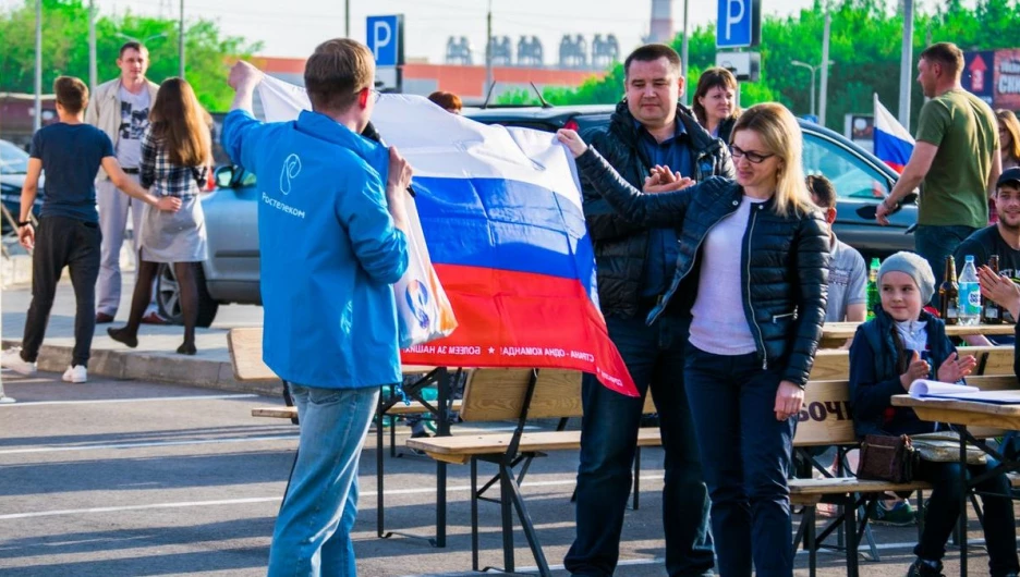 Барнаульская  фан-зона ЧМ по хоккею.