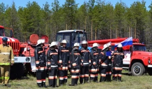 Межгосударственные учения пожарных Казахстана и Алтайского края.