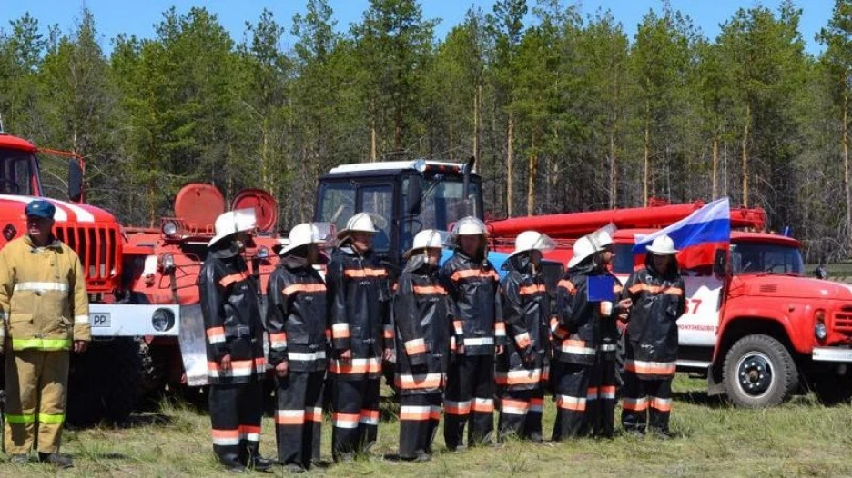 Межгосударственные учения пожарных Казахстана и Алтайского края.