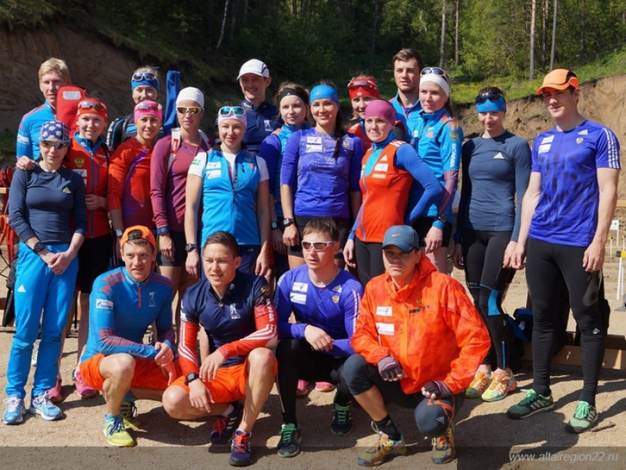 Сборная России по биатлону в Белокурихе