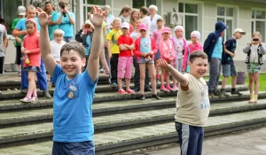 Детский заезд в санаторий-профилакторий.