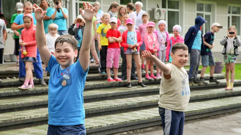 Детский заезд в санаторий-профилакторий.