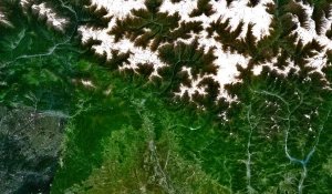 Южная Осетия. Вид из космоса.