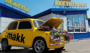 В Барнауле из "Запорожца" сделали клумбу