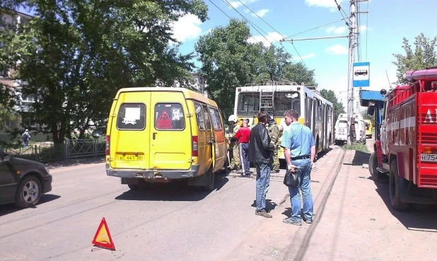 ДТП в Рубцовске на улице Алтайской. 1 июня 2016 года.