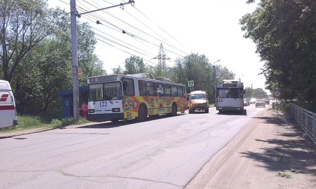 ДТП в Рубцовске на улице Алтайской. 1 июня 2016 года.