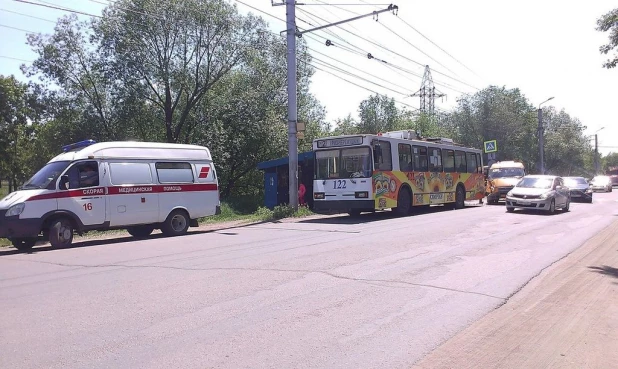 ДТП в Рубцовске на улице Алтайской. 1 июня 2016 года.