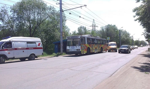 ДТП в Рубцовске на улице Алтайской. 1 июня 2016 года.