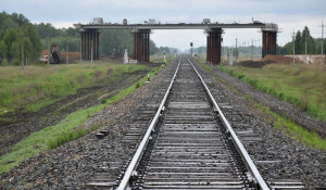 Реконструкция железной дороги в Ребрихинском районе.