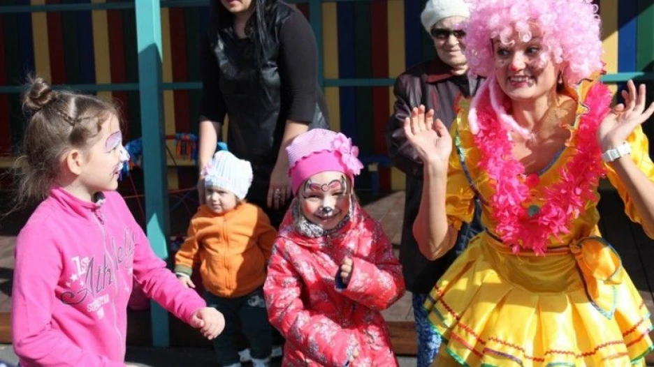 В ЖК "Аквамарин" прошел детский праздник.