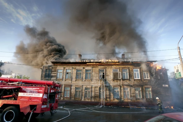 Пожар на Красноармейском проспекте. 10 июня 2016 года.