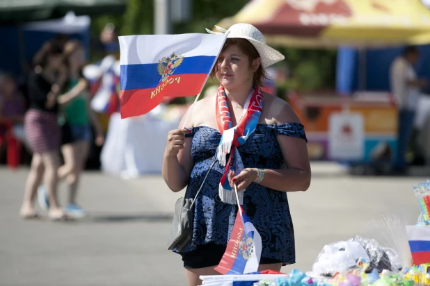 День России в Барнауле. 12 июня 2016 года.