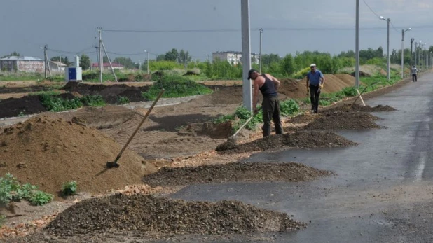 Строительство микрорайона в Шипуново