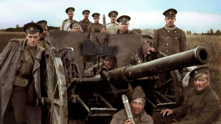 Последний снаряд, Первая мировая война, 1914.