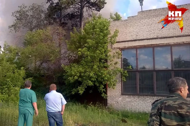 В Барнауле с горела конюшня. 18 июня 2016 год.