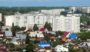 Строительство самого высокого дома в Барнауле.