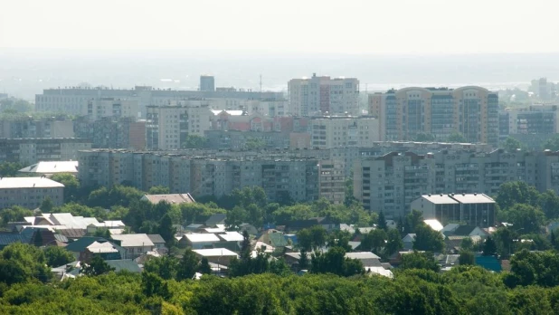 Строительство самого высокого дома в Барнауле.