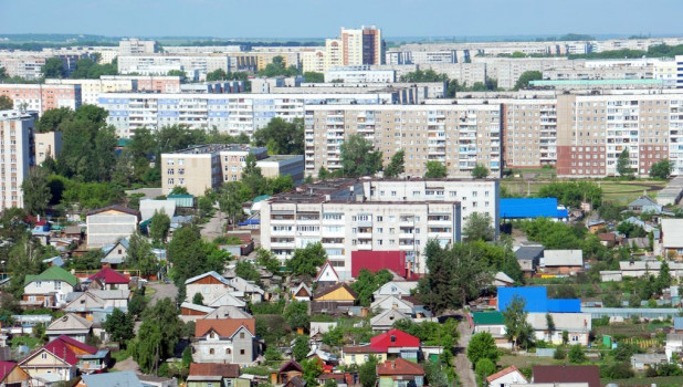 Вид на Барнаул.