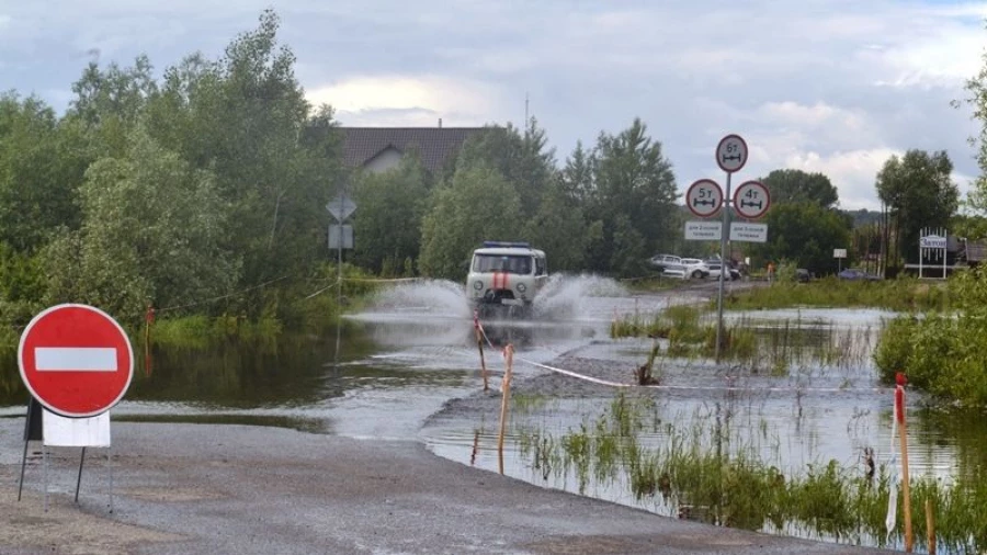 Паводок в Затоне.