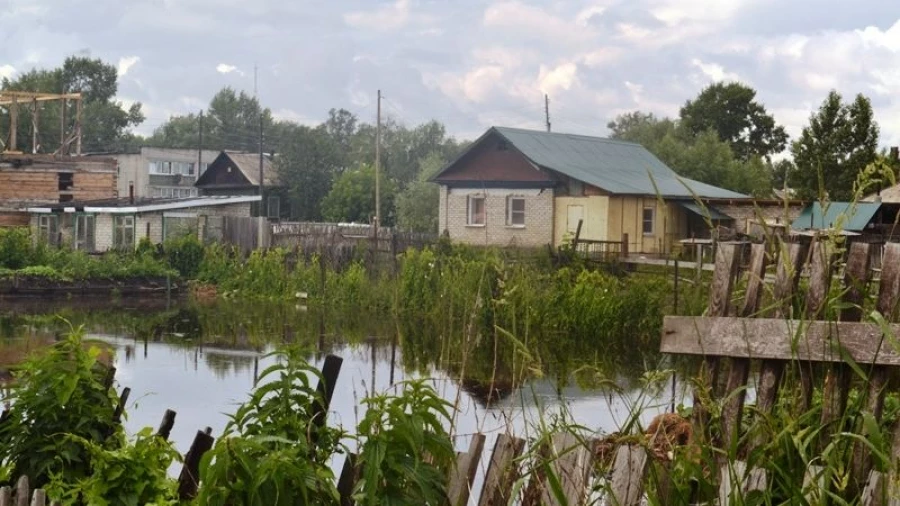 Паводок в Затоне.