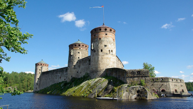Финляндия, крепость Олавинлинна.