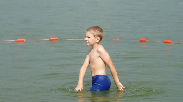 Пляж на Павловском водохранилище