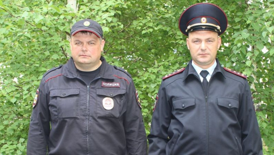 Майор полиции Илья Кутько и капитан полиции Евгений Бокарев.