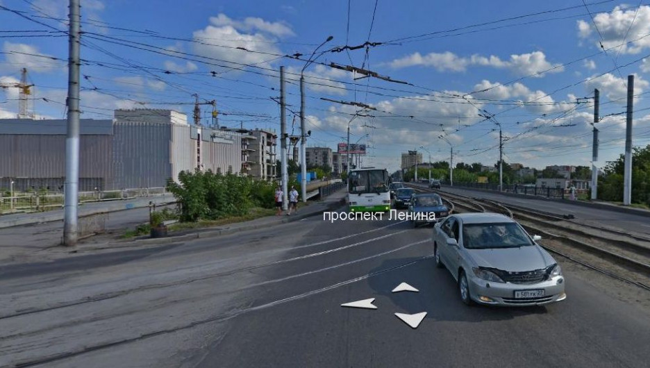 Мост на пр. Ленина в районе Нового рынка.