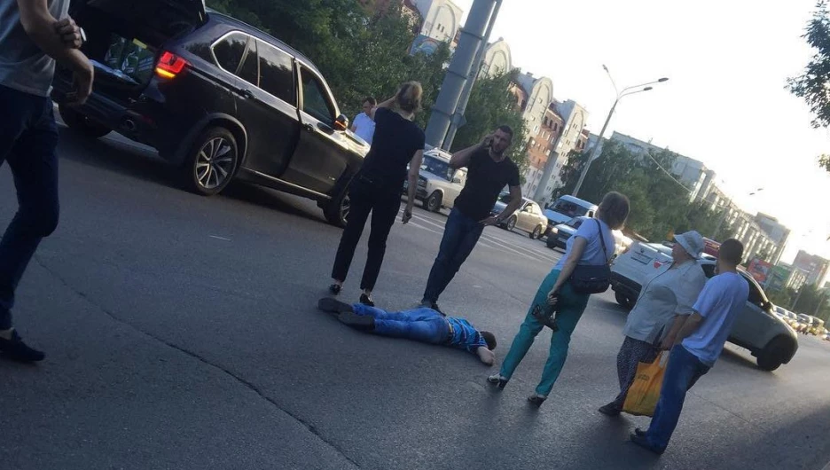 ДТП со сбитым пешеходом на Шумакова.